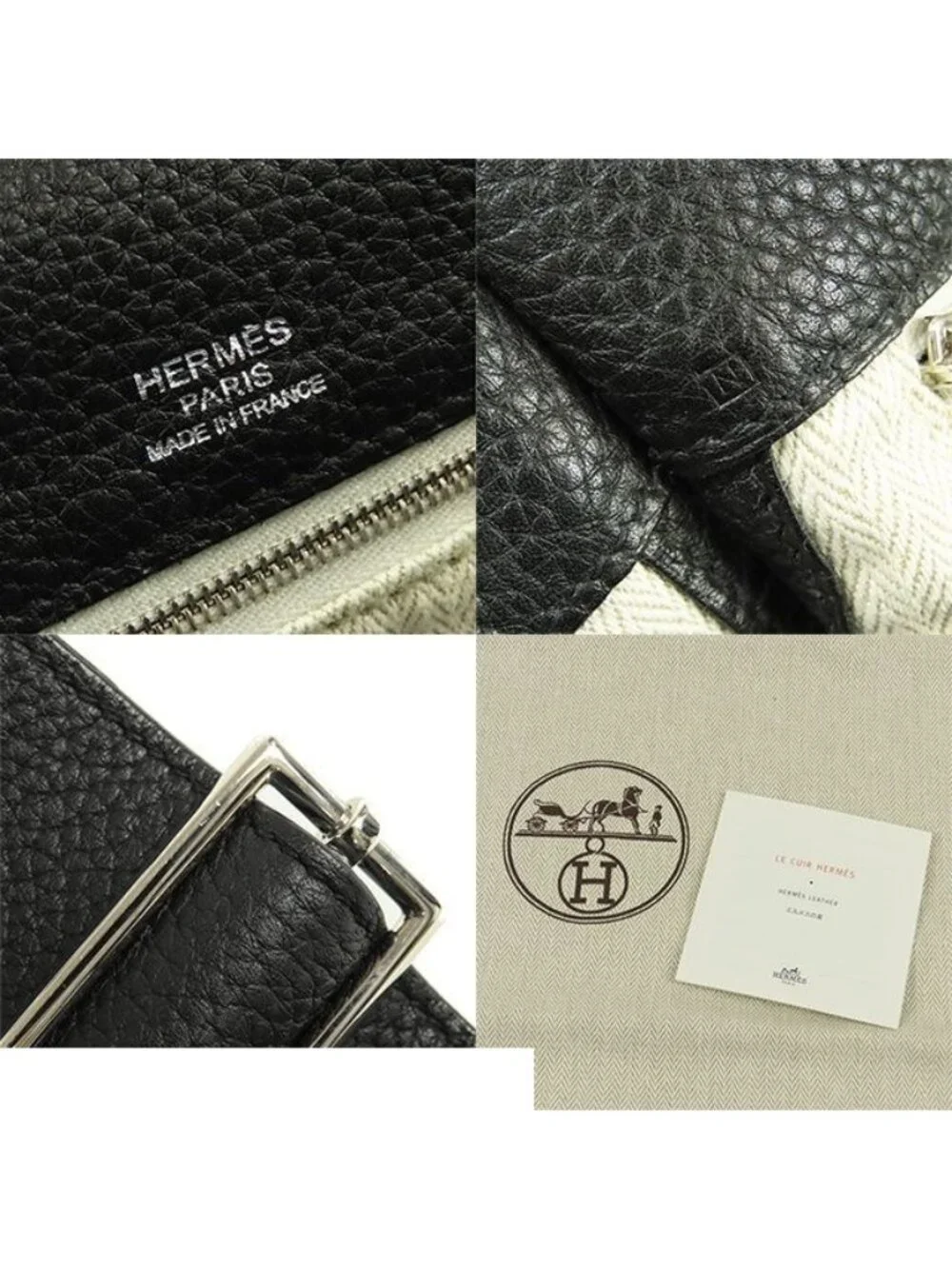 Hermes Alf Red 35 Black Silver Taurillon Messenger Bag